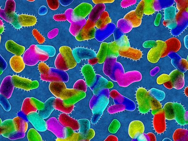 Колония опасных бактерий — стоковое фото