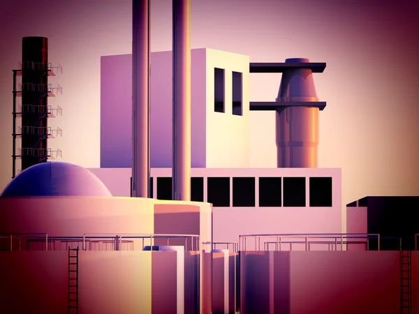 Moderne Fabrik — Stockfoto