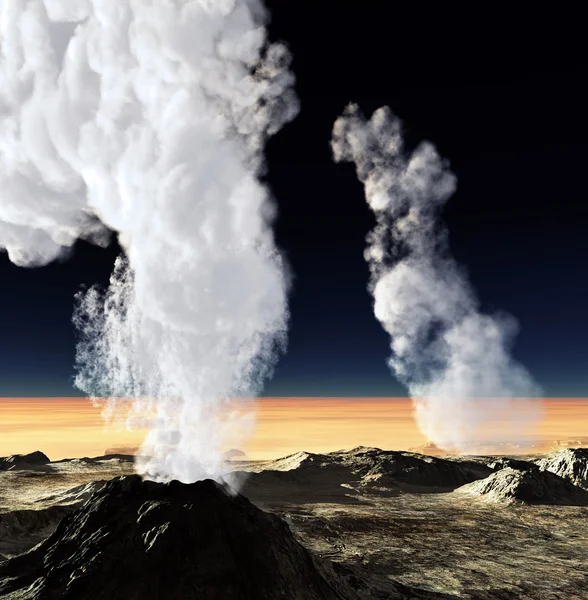 Volcanic eruption — Stock Photo, Image