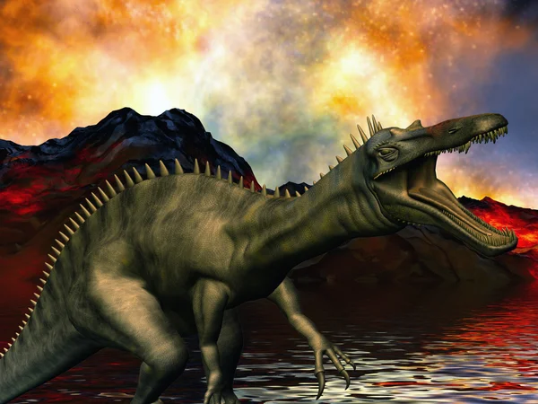 Dinoszaurusz-világvége — Stock Fotó