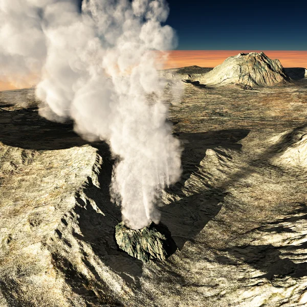 Έκρηξη του ηφαιστείου — Φωτογραφία Αρχείου