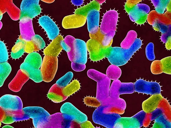 殖民地的危险的细菌 — 图库照片