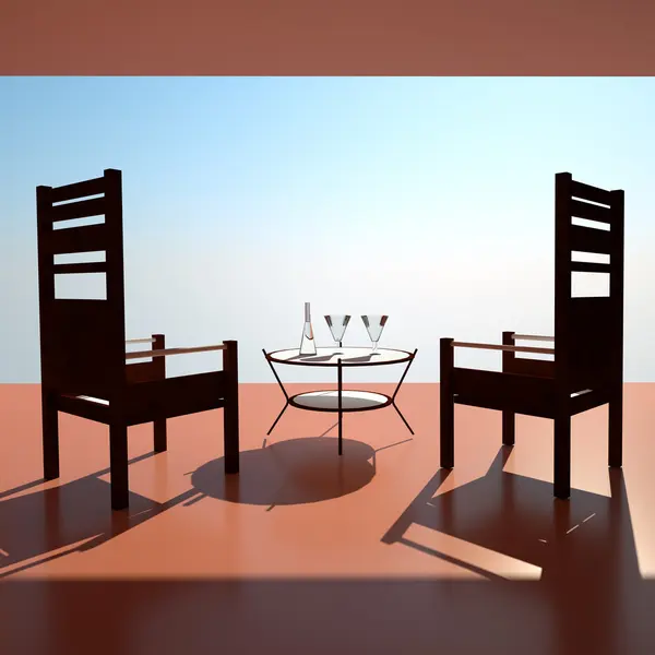 Sunset restaurant — Stock Photo, Image