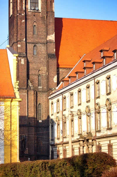 Památky ve městě wroclaw, Polsko — Stock fotografie