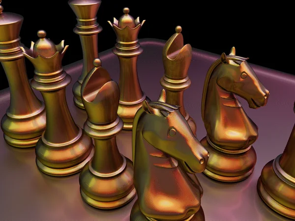 Bitwa pod szachy — Zdjęcie stockowe