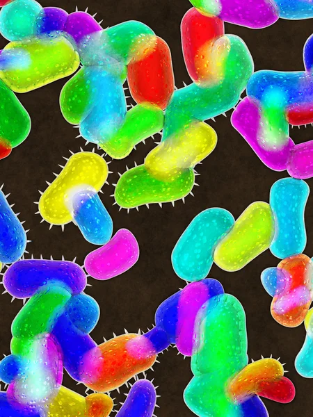 Koloni bakteri berbahaya — Stok Foto