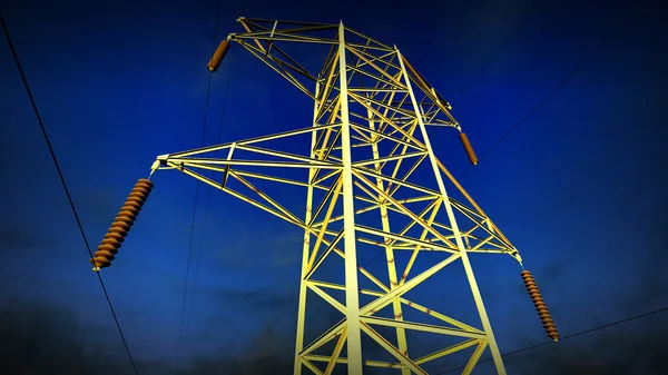 Stock image High voltage power lines