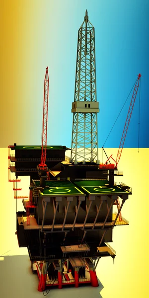 石油平台 — 图库照片