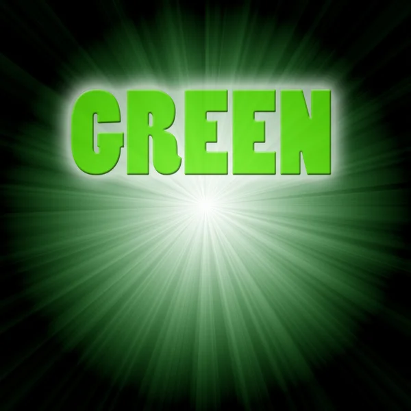 Groene burst — Stockfoto