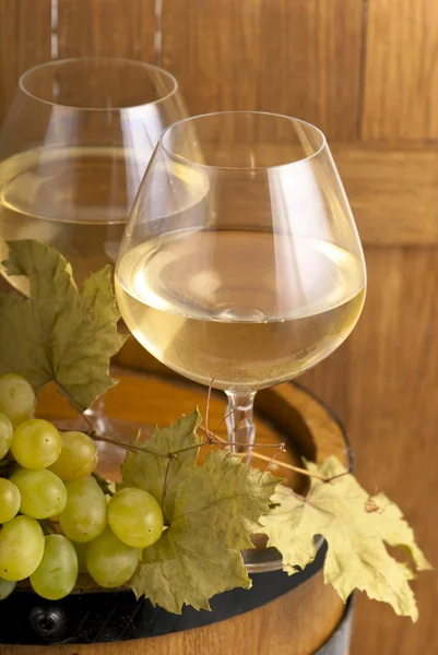 Wit wijnglas — Stockfoto