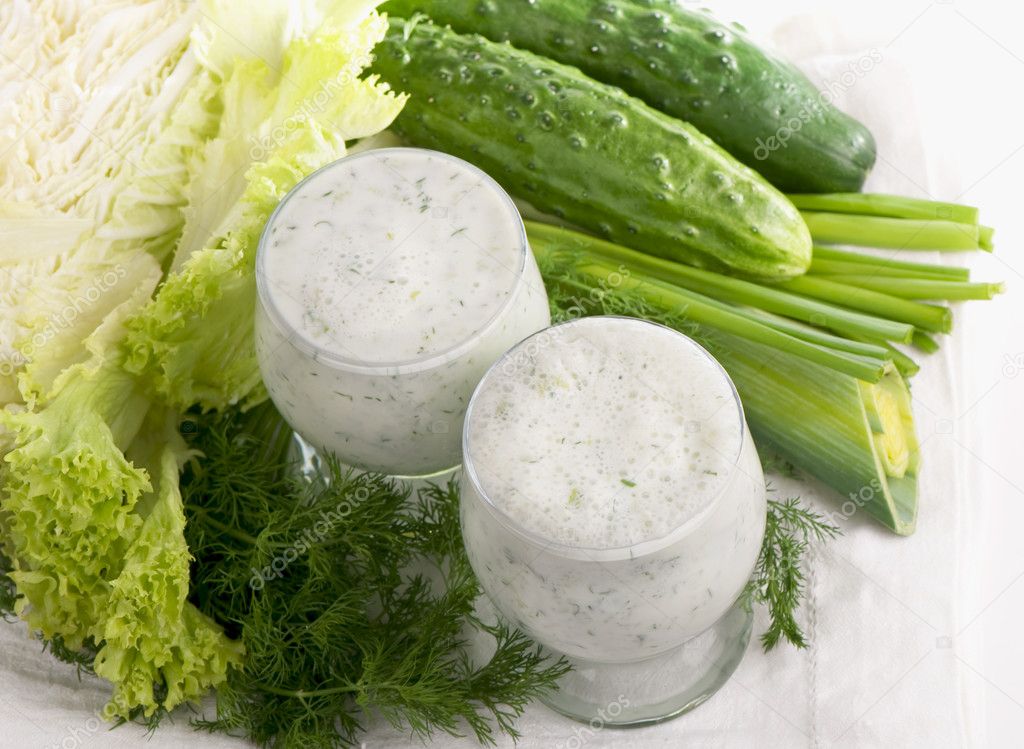 Healthy vegetable juice cocktails