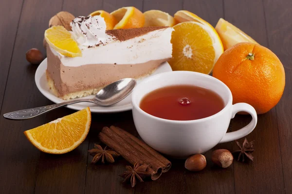 Dessert orange — Stock Photo, Image