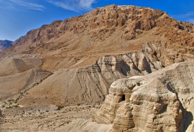 Caves of Qumran, Israel clipart