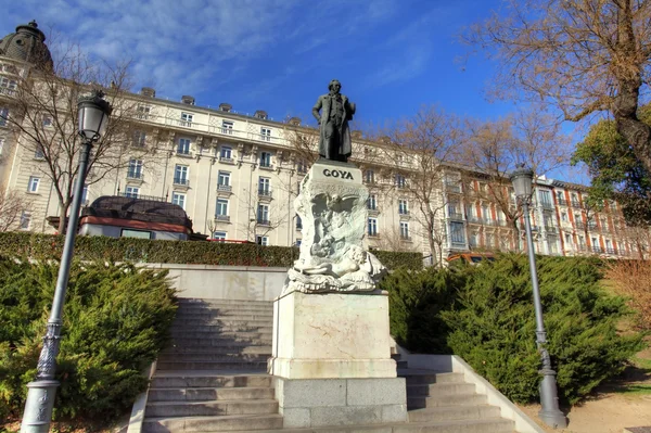 Monumento a Goya a Madrid, Spagna . — Foto Stock