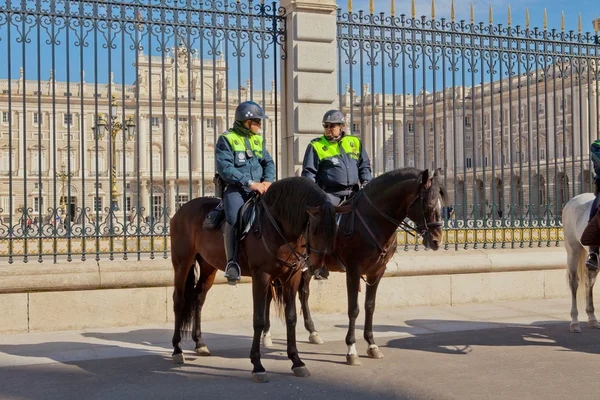 stock image POLICE GUARDS AT THE PALACIO REAL, MADRID