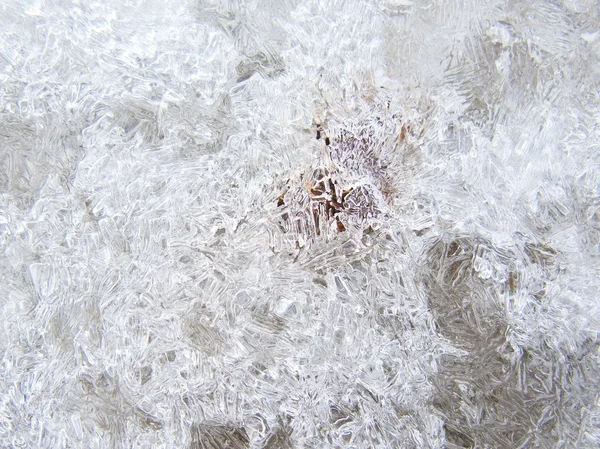 Texture de glace sur le sol — Photo