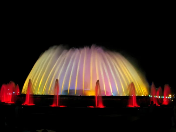 Krásná fontána v Barceloně — Stock fotografie