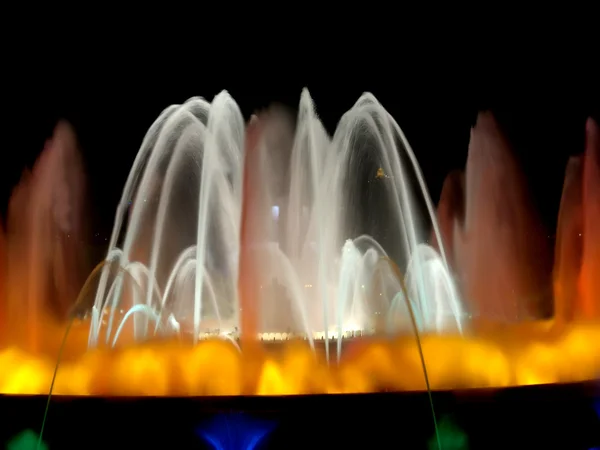 Krásná fontána v Barceloně — Stock fotografie