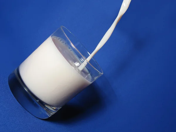 Latte versato in un vaso — Foto Stock