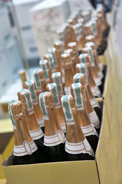 Bottle of champagne wines — Stock Photo, Image