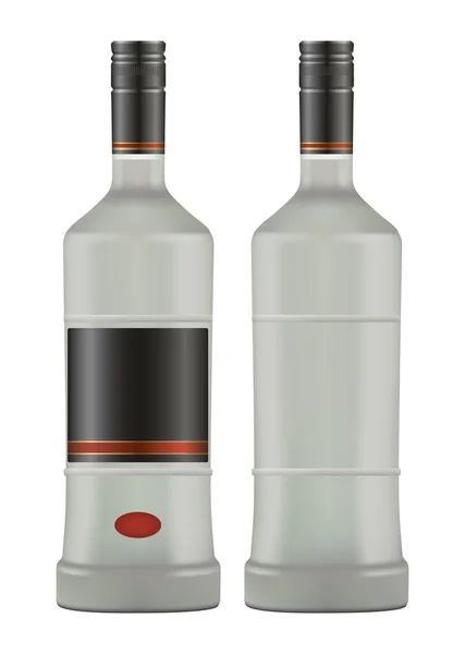 Flasche mit Wodka — Stockvektor