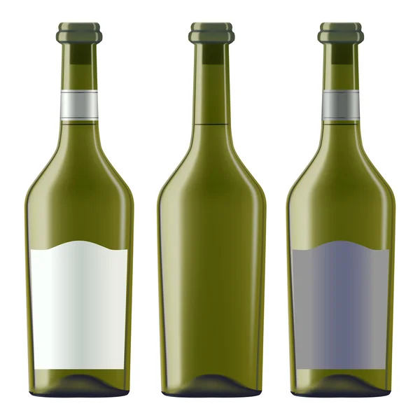 Botellas de vino blanco — Archivo Imágenes Vectoriales