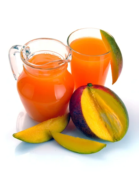 Zumo de mango y fruta —  Fotos de Stock