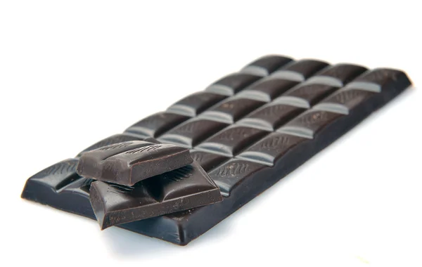 Schwarze Schokoladenriegel — Stockfoto