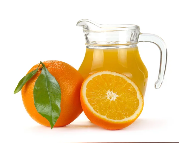 Jus et fruits d'orange — Photo