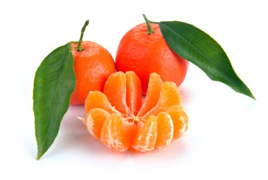 Clementines with segments clipart