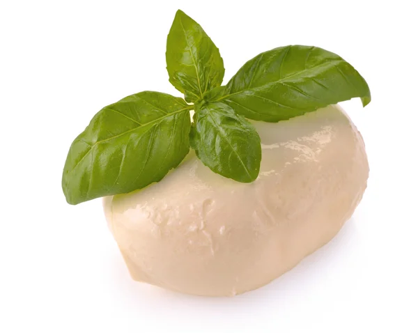 Mozzarella with basil — Stock Photo, Image