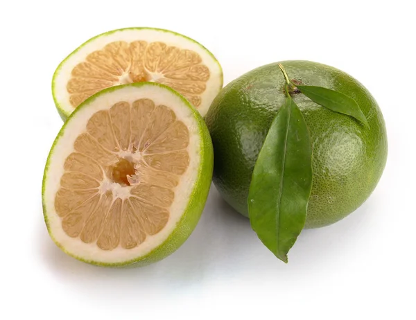 Citrus sweety fruit with leaves — Stock Photo, Image