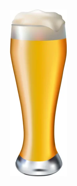 杯子里的啤酒 — 图库矢量图片