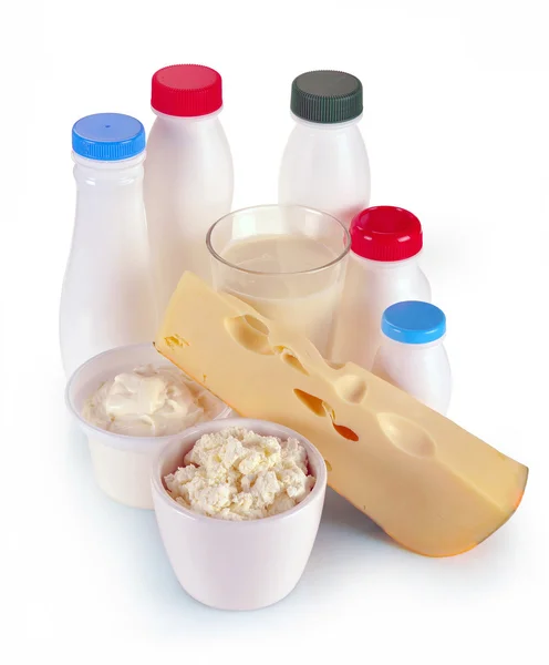 Yogur de queso con leche — Foto de Stock