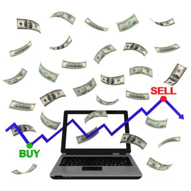 Electronic trading clipart