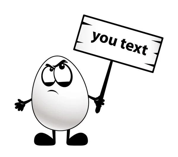 Egge maussade — Image vectorielle