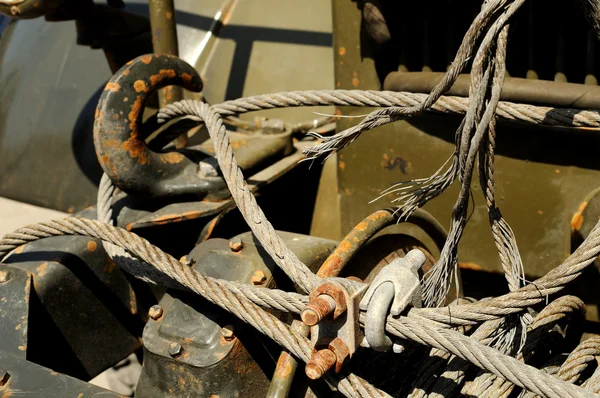 stock image Bumper of the old military truck