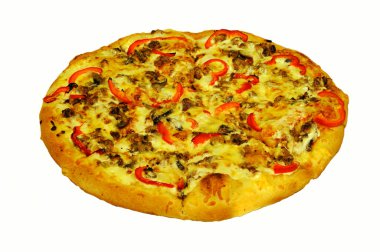 Pizza on a white background clipart
