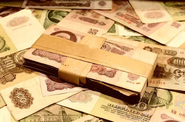 Деньги бывшего СССР — стоковое фото