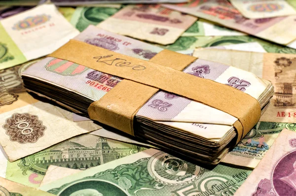 Деньги бывшего СССР — стоковое фото