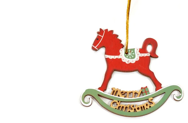 Christmas ornament pony rocker — Stockfoto
