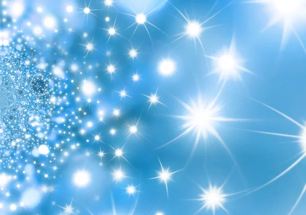 Yıldızlı gece mavi Noel arka plan — Stok fotoğraf
