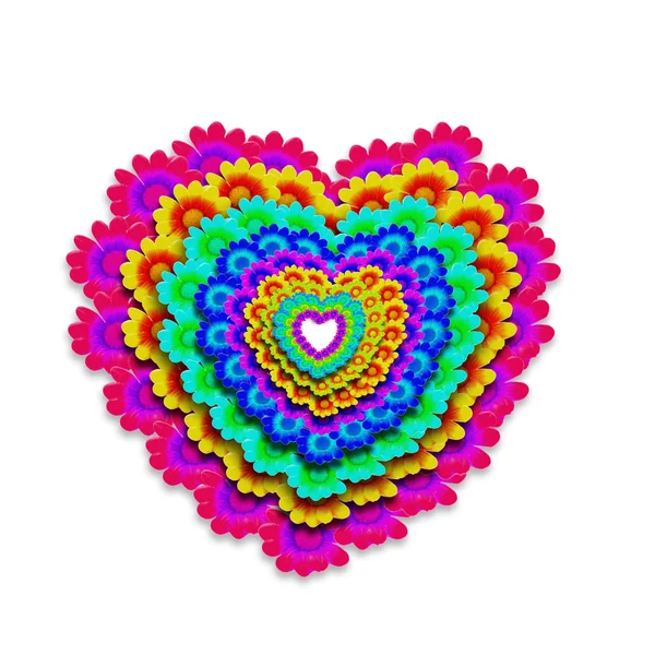 Corazón colorido feliz —  Fotos de Stock