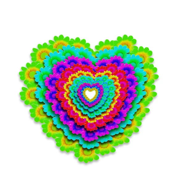 Cheerful heart card — Stock Photo, Image