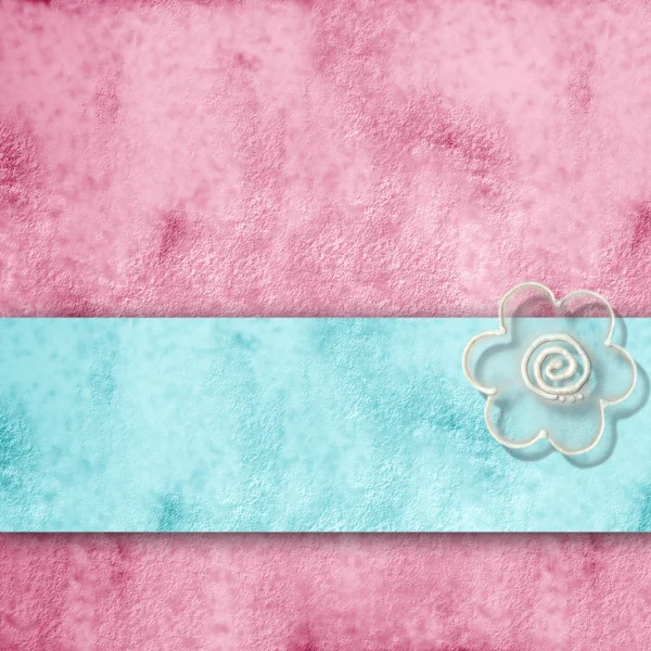Romantische roze en blauwe achtergrond, met kopie ruimte — Stockfoto