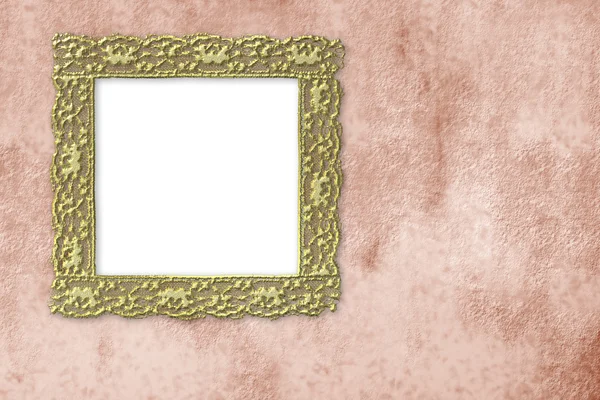 Золотая пустая рамка — стоковое фото