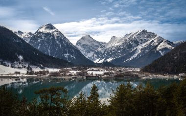 Aachensee and the Alps clipart