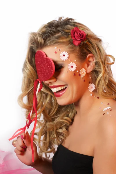 Valentines girl — Stock Photo, Image