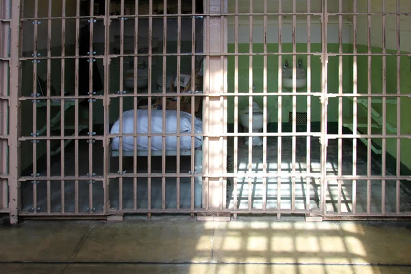 Gefängniszellen in Alcatraz — Stockfoto