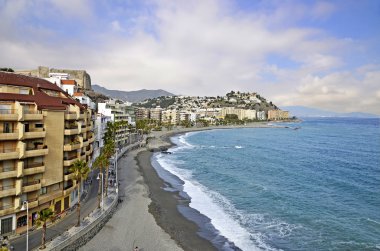 Promenade of Almuñecar, Andalusian town on the Mediterranean